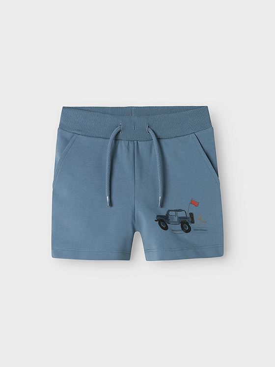 Name It Hekar Shorts Unbrushed Box Blue Mirage