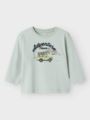 Name It Hako Long Sleeve Top Box Aqua Gray