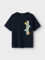 Name It Mat Pokemon Short Sleeve Top Box Sky Navy Blazer