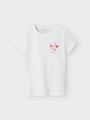 Name It Hjer Short Sleeve Top Box Bright White