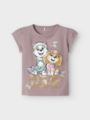 Name It Merida Pawpatrol Short Sleeve Top Purple Dove