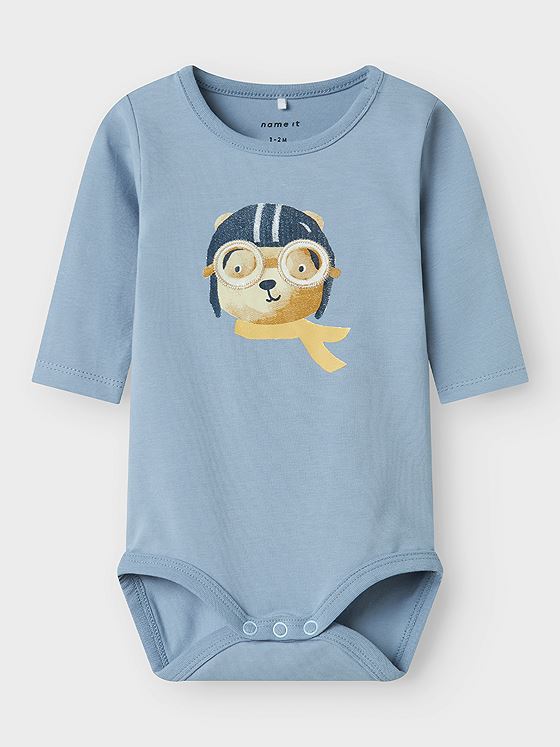 Name It Kopilot Long Sleeve Body dusty blue
