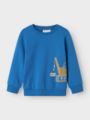 Name It Fheodor Long Sleeve Sweat Brushed Box Star Sapphire