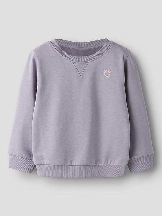Name It Vima Long Sleeve Sweat Brushed Lavender Gray