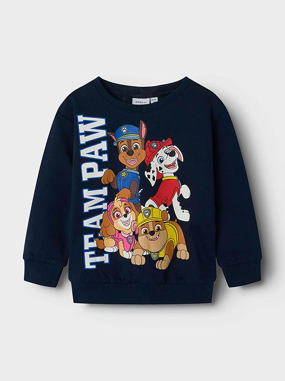 Name It Micker Paw Sweat Unbrushed Navy Blazer