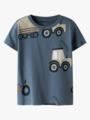 Name It Jame Short Sleeve Top Blue Mirage