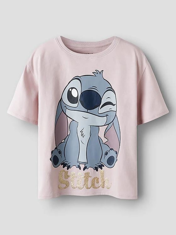 Name It Akun Stitch Short Sleeve Nreg Top Box Burnished Lilac