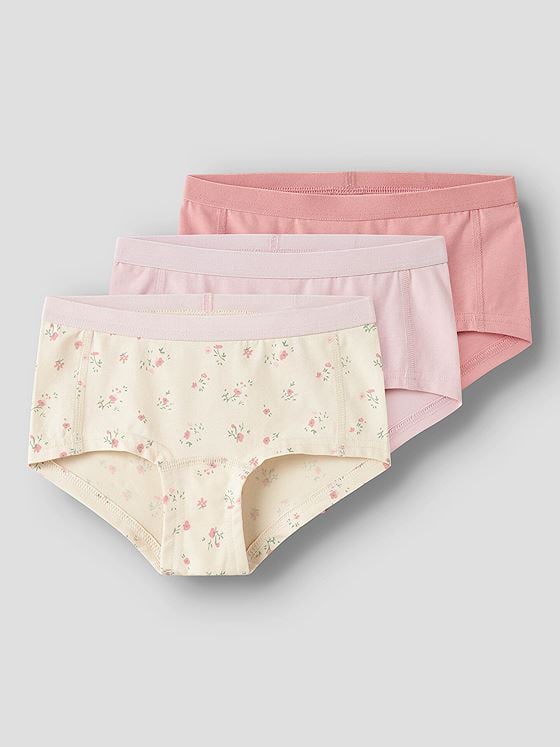 Name It Hipster 3-Pack Flower Turtledove w/ Pale Lilac + Mellow Rose