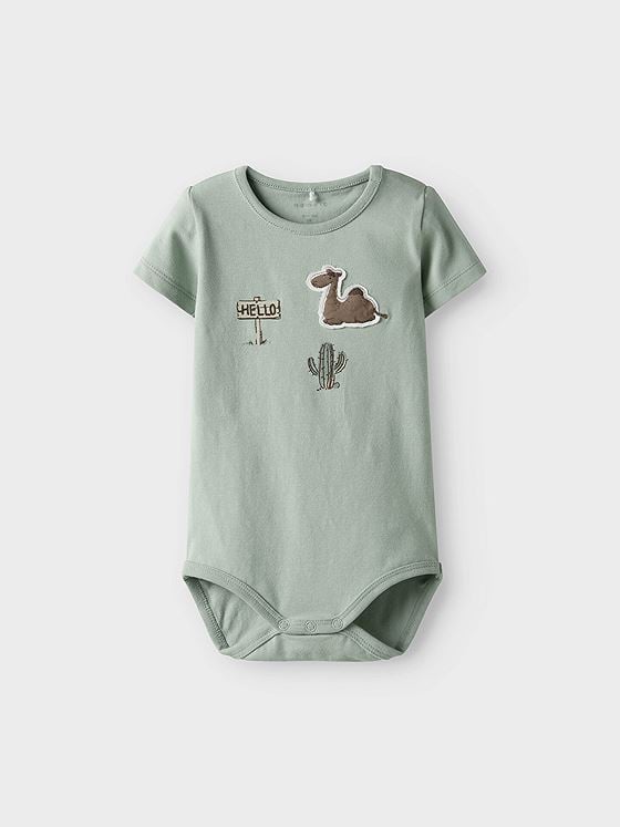 Name It Juke Short Sleeve Body Box Aqua Gray