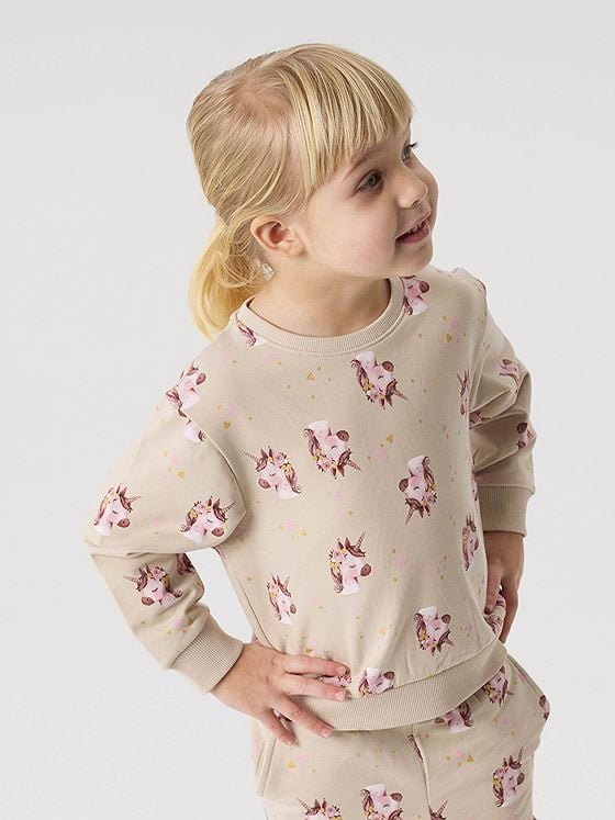 Name It Divina Long Sleeve Sweat Brushed Peyote