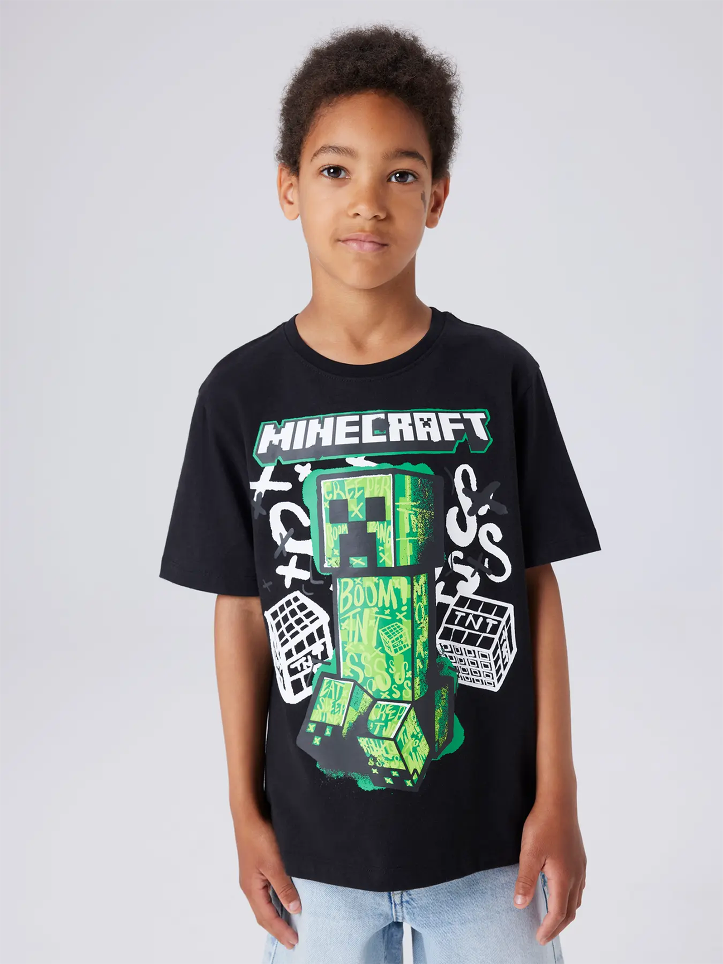 Name It Di Minecraft Short Sleeve Top Box Black