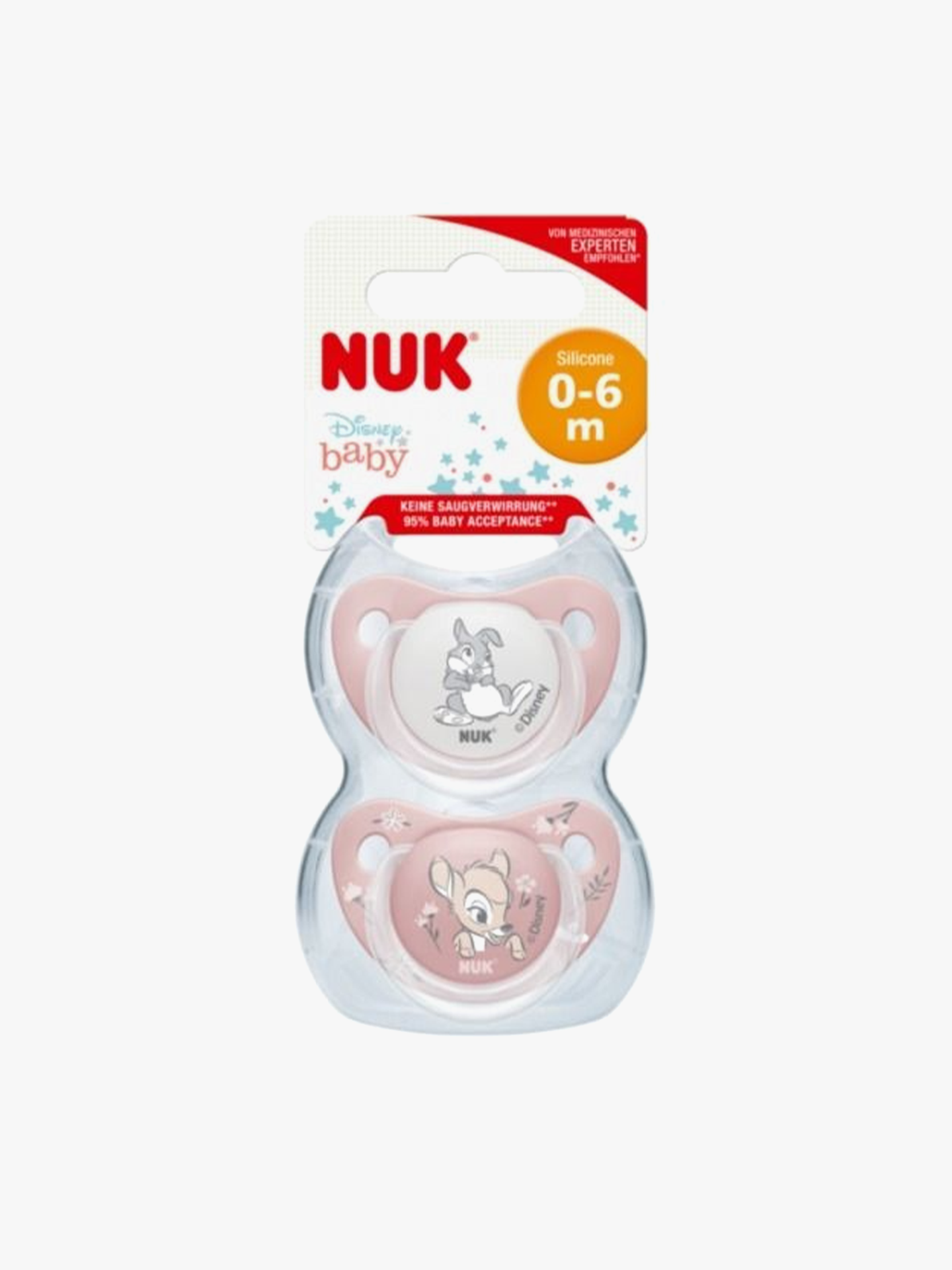 NUK Trendline smokk Bambi 0-6m Flerfarget