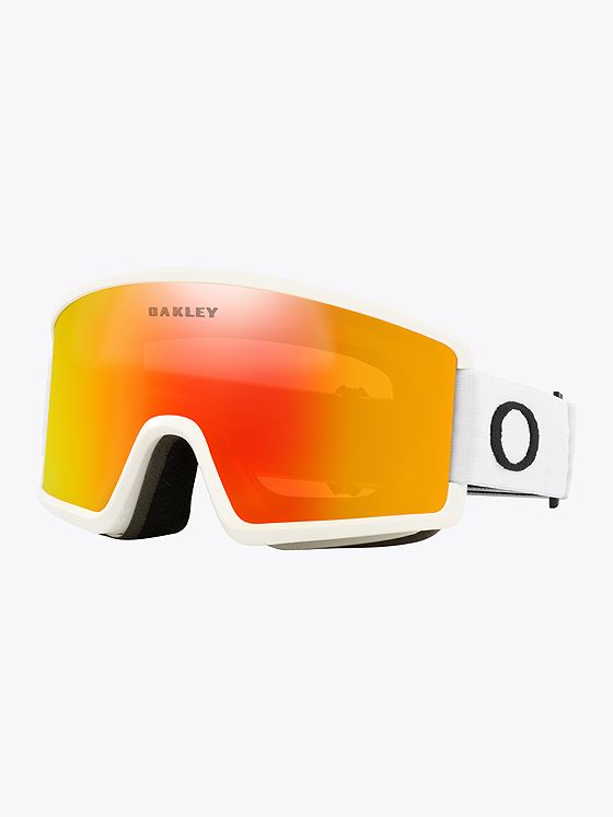 Oakley Target Line M Fire Iridium Brilleglass, Matte White Strop