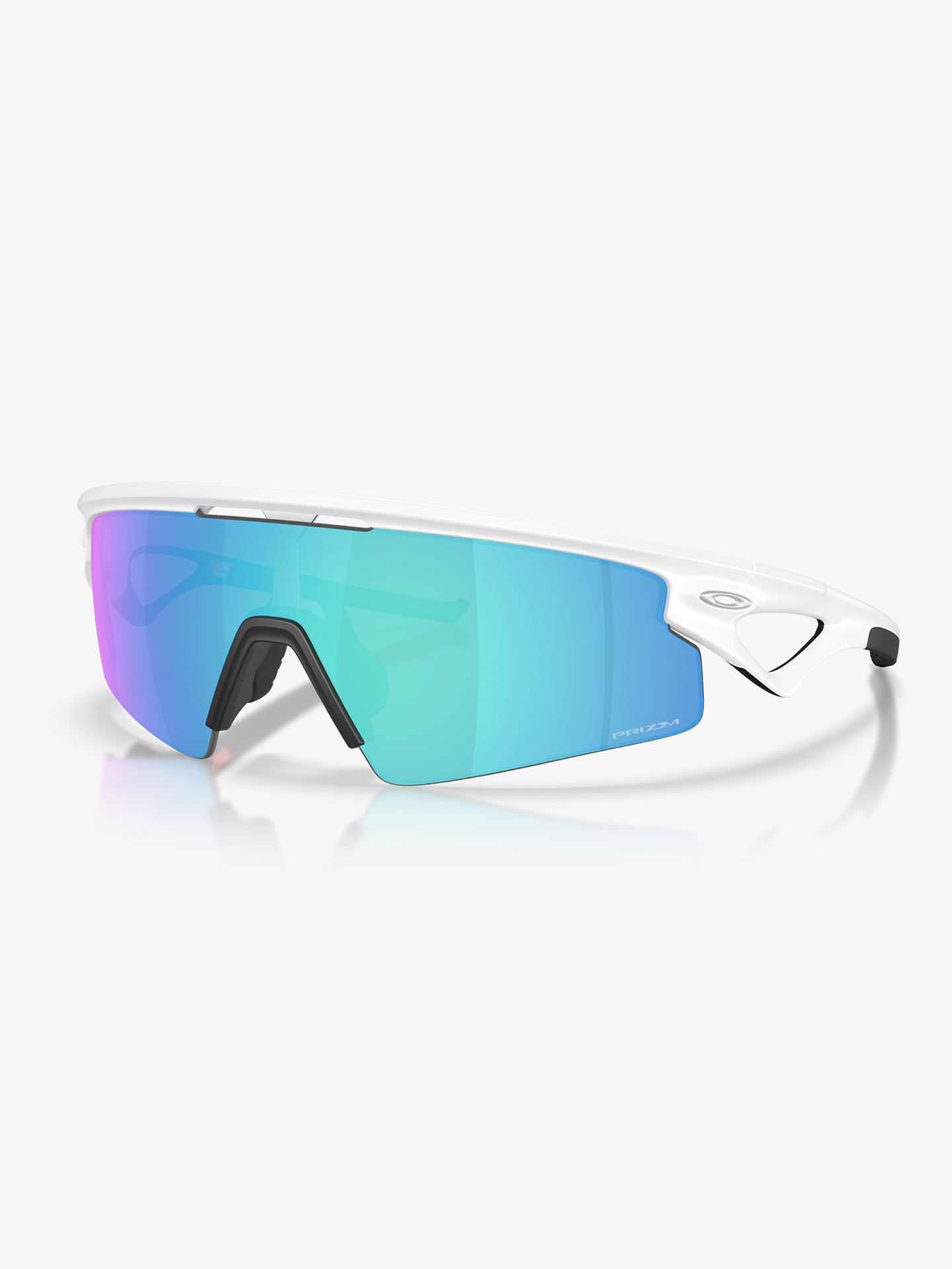 Oakley Sphaera Strike prizm sapphire Brilleglass, 
matte white Innfatning