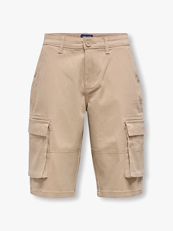 Only & Sons Jr Cam Stage Cargo Shorts Life Pant Chinchilla