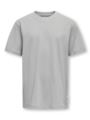 Only & Sons Jr Max Life Short Sleeve Stitch Tee Junior Ultimate Grey
