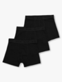 Only & Sons Jr Fitz Solid Black Boxer 3-Pack Black