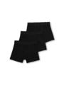 Only & Sons Jr Fitz Solid Black Boxer 3-Pack Black