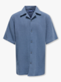 Only & Sons Jr Kyle Short Sleeve Shirt Woven Vintage Indigo