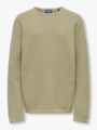 Only & Sons Jr Panter Reg Crew Knit Chinchilla