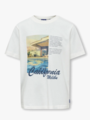 Only & Sons Jr Sanuel Life Reg Short Sleeve O-Neck Junior Cloud Dancer California