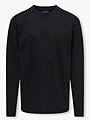 Only & Sons Jr Fred Life Loose Long Sleeve Tee Jrs Black