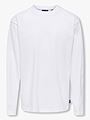 Only & Sons Jr Fred Life Loose Long Sleeve Tee Jrs Bright White
