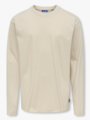 Only & Sons Jr Fred Life Loose Long Sleeve Tee Jrs Silver Lining