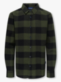 Only & Sons Jr Gudmund Long Sleeve Checked Shirt Forest Night