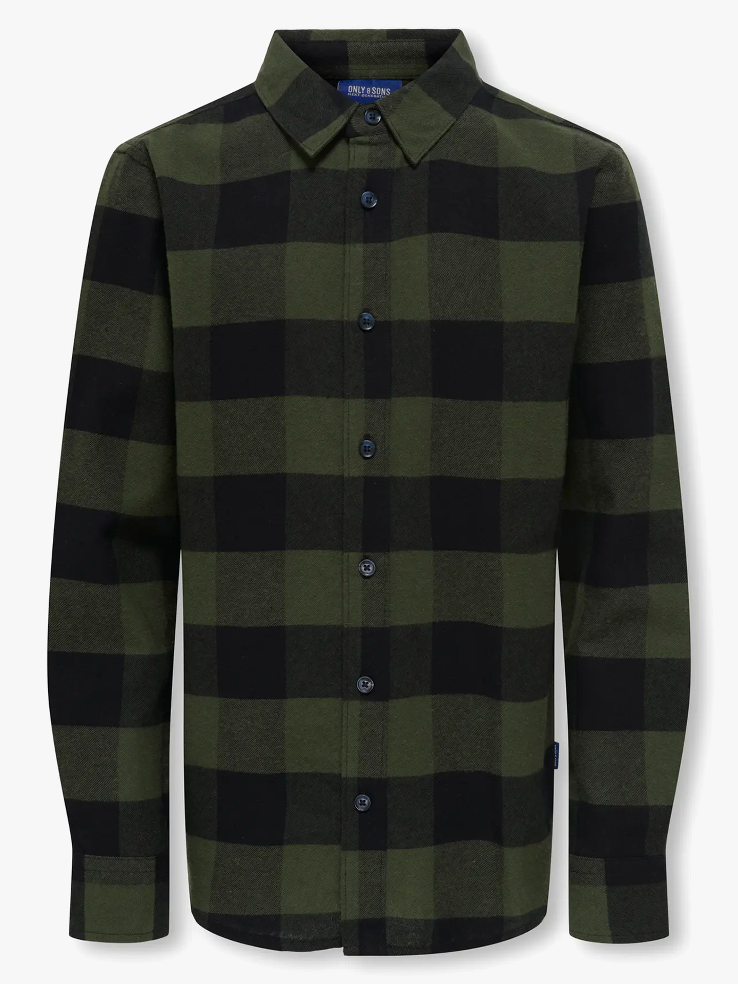 Only & Sons Jr Gudmund Long Sleeve Checked Shirt Forest Night