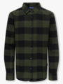 Only & Sons Jr Gudmund Long Sleeve Checked Shirt Forest Night