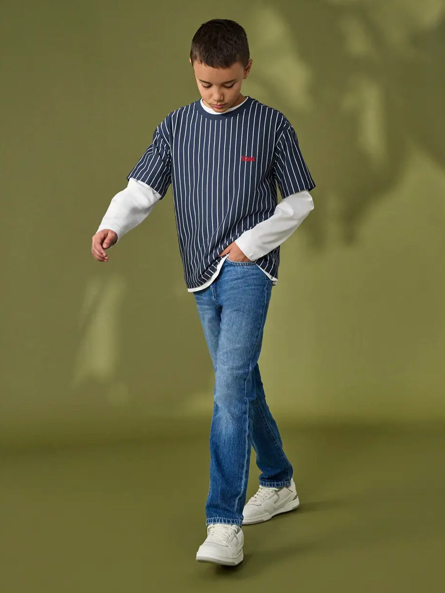 Only & Sons Jr Edge Straight Tai Denim Medium Blue Denim