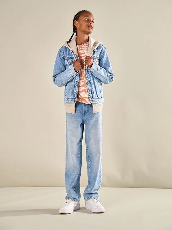 Only & Sons Jr Fade Loose Black 2874 Pim Denim Light Blue Denim
