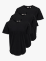 Only & Sons Matt Longy Short Sleeve Tee 3-Pack Black