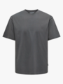 Only & Sons Fred Life Short Sleeve Tee Grey Pinstripe