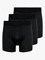 Only & Sons Fitz Bamboo Boxer Logo 3 Pack Black