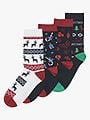 Only & Sons XMAS Socks 4-Pack Black
