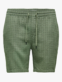 Only & Sons Tel Linen Latham Shorts Dusty Olive
