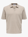 Only & Sons George Reg Linen Short Sleeve Polo Knit String