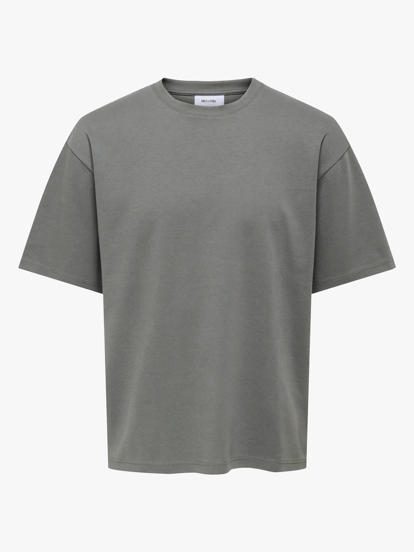 Only & Sons Caspian Airflex Boxy Short Sleeve Tee Castor Gray