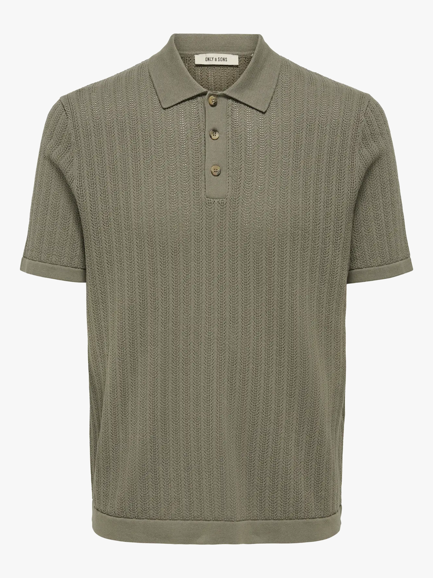 Only & Sons Moon Reg Short Sleeve Polo Knit Bungee Cord