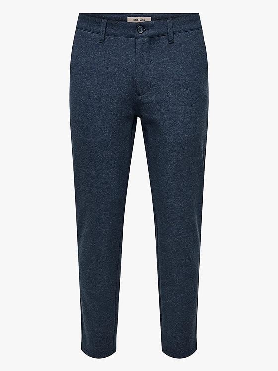 Only & Sons Mark Slim Brushed Pique Pant Blue Nights