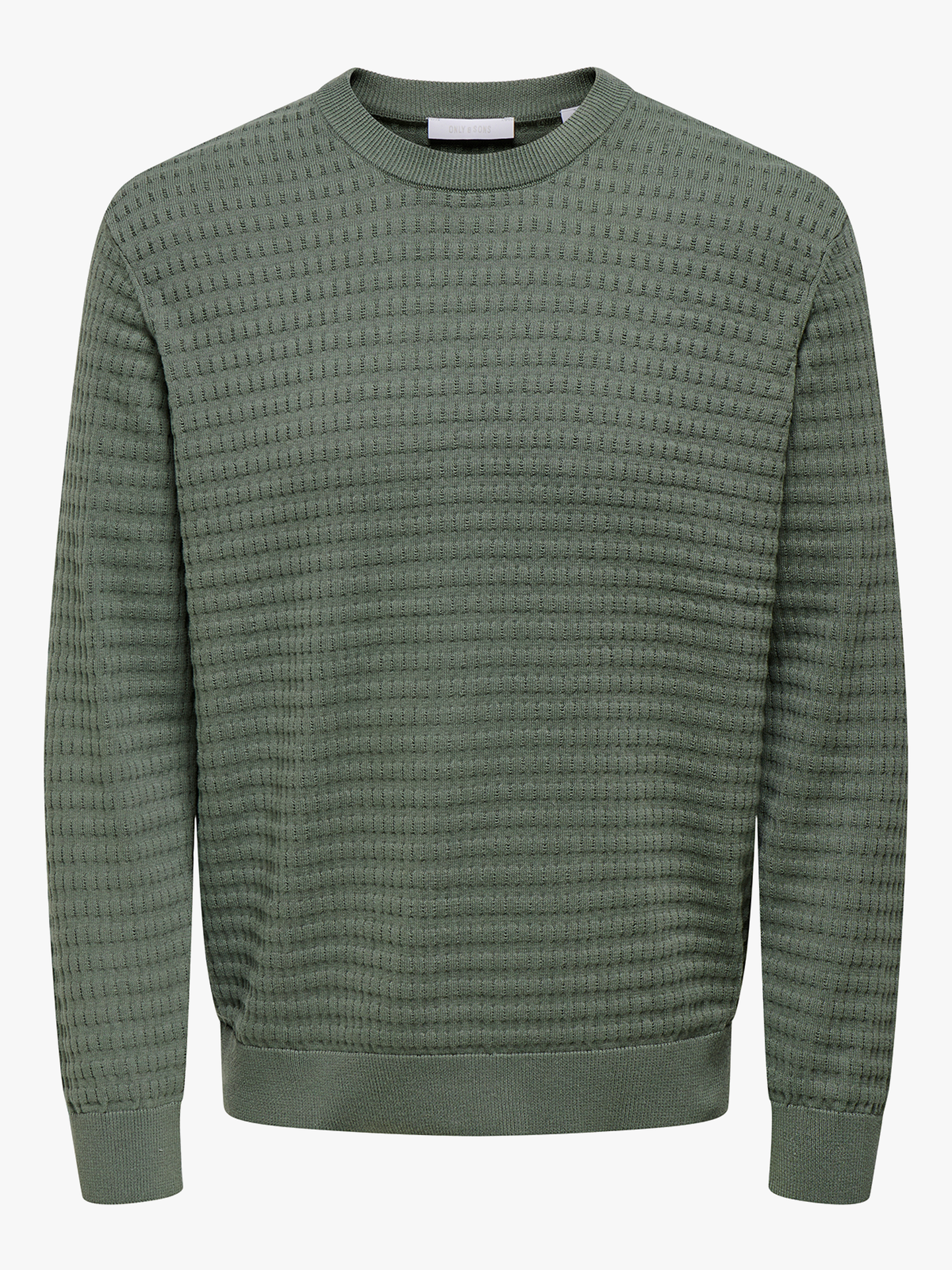 Only & Sons Berry Regular Long Sleeve Crew Knit Castor Gray