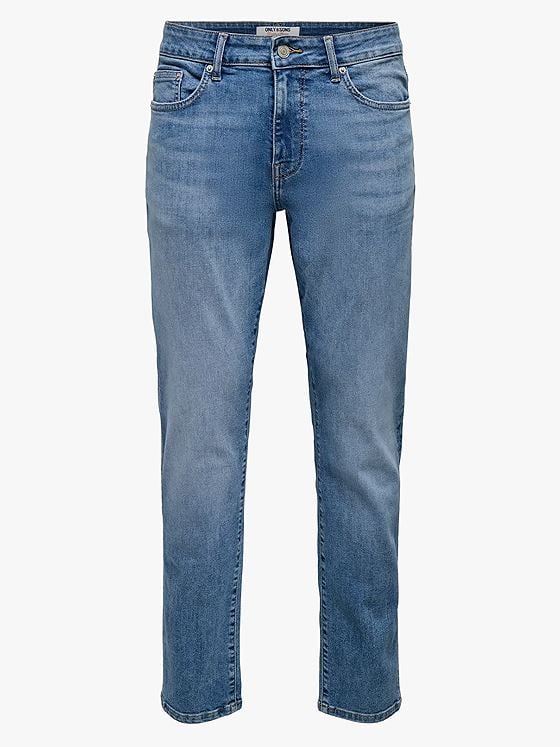 Only & Sons Weft Regular Denim Light Medium Blue Denim