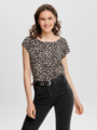 Only Vic Short Sleeve Top Pumice Stone