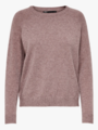 Only Lesly Kings Long Sleeve Pullover Knit Rose Brown W. Melange
