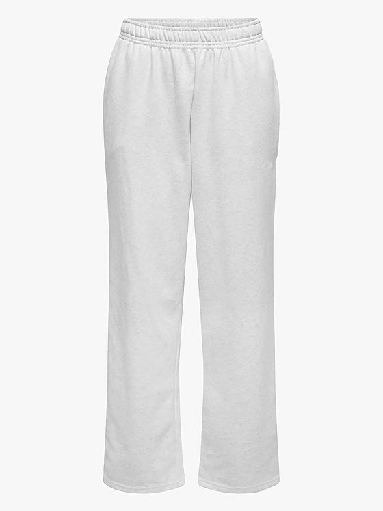 Only Daze Straight Pants Sweat Light Grey Melange