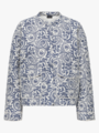 Only Hallie Quilted Jacket Cloud Dancer Blue Tile Print