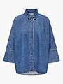 Only Grace 3/4 Denim Shirt Medium Blue Denim