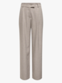 Only Linda High Waist Straight Mel Pants Fungi Melange